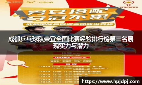 成都乒乓球队荣登全国比赛经验排行榜第三名展现实力与潜力
